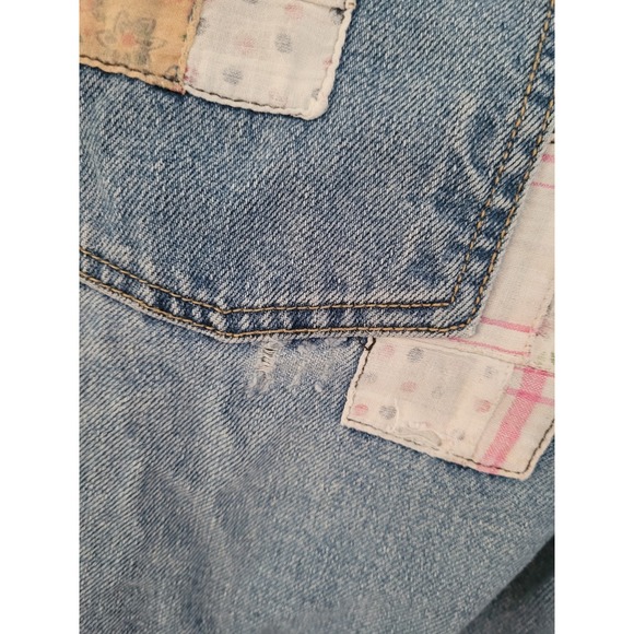 BDG Urban Outfitters Women's Patchwork Jeans Relaxed Straight Leg Denim 26 #P - Picture 7 of 8